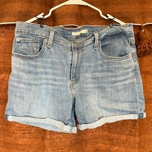Levi's Light Blue Jean Shorts for Women